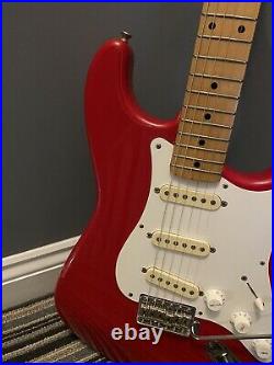 Fender Squier Stratocaster Strat Red, Maple Neck -vintage Made In Japan -1993/4