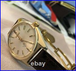 Grand Seiko 4520-8000 Hi-Beat Manual Hand-Winding Rarer Gold Case Watch Vintage