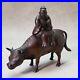 JAPAN Antique Vintage Cow Hermit Copper Incense Burner