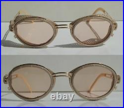 JEAN PAUL GAULTIER 56-6201 Gold Frame Vintage Sunglasses 1990's