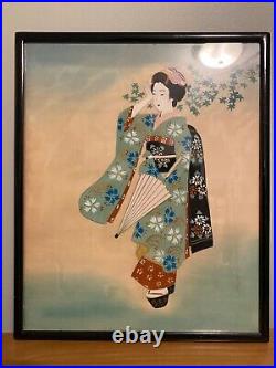 Japan Japanese Kimono Women Okinawa Vintage Antique Art