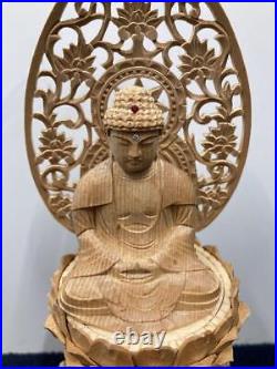 Japan Vintage Item Buddha Statue Shaka Nyorai Shiraki