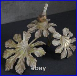 Japan bronze sculpture Suzume bird 1900s lost wax art craft