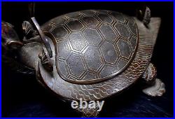 Japanes Antique Bronze Turtle Sake Server Year 1920