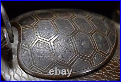 Japanes Antique Bronze Turtle Sake Server Year 1920