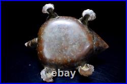 Japanes Antique Bronze Turtle Sake Server Year 1920