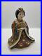 Japanese Antique Vintage Geisha & Fan Satsuma Gilded Figurine Figural 18x14.5cm