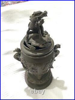 Japanese Antique Vintage Incense burner Bronze