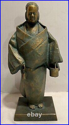 Japanese Bronze Model of an Actor