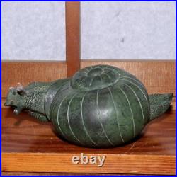 Japanese Bronze Snail Figurine ornament BOS717