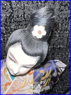 Japanese Doll Vintage Antiques Maiko Kyoto Doll RARE Blush Cheeks 7 Layers 18 IN
