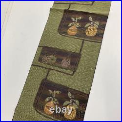 Japanese Kimono Belt Nagoya Obi Authentic Silk Vintage Antique Japan 1433