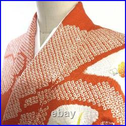 Japanese Kimono Furisode Pure Silk Vintage Antique Japan 74