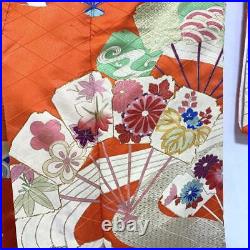 Japanese Kimono Furisode Pure Silk Vintage Antique Japan 76