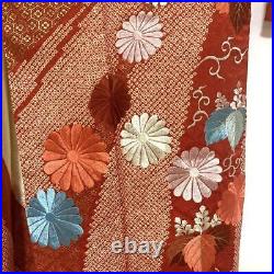 Japanese Kimono Furisode Pure Silk Vintage Antique Japan 78