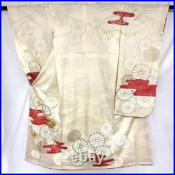 Japanese Kimono Furisode Pure Silk Vintage Antique Japan 85