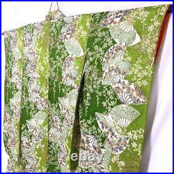 Japanese Kimono Furisode Pure Silk Vintage Antique Japan 89