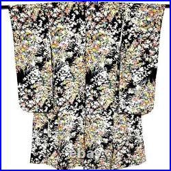 Japanese Kimono Furisode Pure Silk Vintage Antique Japan 93
