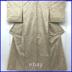 Japanese Kimono Tsumugi Pure Silk Vintage Antique Z5728