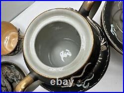 Japanese Moriage Dragonware Tea Set Hand Painted Set of 18 Antique Japan Vintage