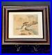 Japanese Painting Framed Stamped. Vintage/Antique. 13 x 11 inches