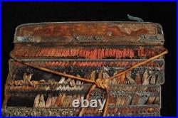 Japanese Samurai Armor Parts Antique Period Large Sleeves 40x33cm Free Shipping