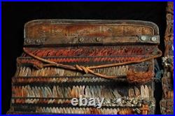 Japanese Samurai Armor Parts Antique Period Large Sleeves 40x33cm Free Shipping