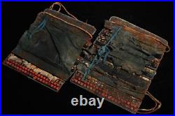 Japanese Samurai Armor Parts Antique Period Large Sleeves 40x33cm Free Shipping