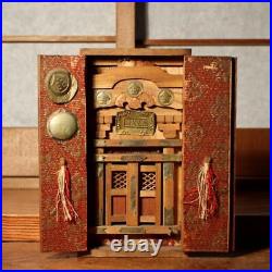 Japanese Small Konpira wooden Kamidana Shinto shrine Temple Antique WB166