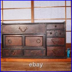 Japanese Tansu Tea Cabinet Vintage Wooden Storage Chest Wa-Tansu WBX184
