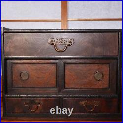 Japanese Tansu Tea Cabinet Vintage Wooden Storage Chest Wa-Tansu WBX184