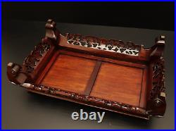 Japanese Vintage Flower Bonsai Table Stand / Great Work! / W 61×H 18cm 4050g