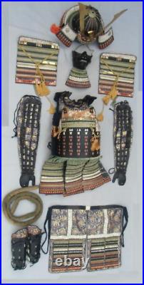 Japanese antique samurai armor busho yoroi kabuto / vintage MZ1