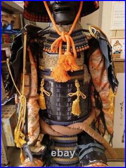 Japanese antique samurai full armor busho yoroi kabuto Asian Japan vintage Edo