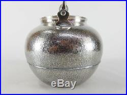 Japanese antique vintage sterling silver Sencha Ginbin teapot 900ml 548g chacha