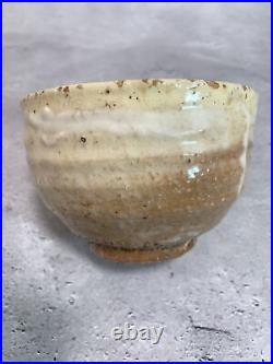 Japanese porcelain tea bowl Hagi-yaki Vintage CHAWAN antique #208