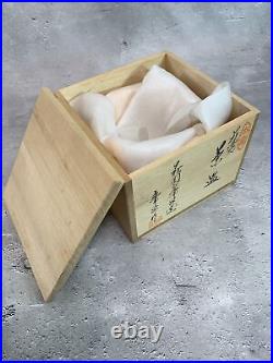 Japanese porcelain tea bowl Hagi-yaki Vintage CHAWAN antique #208