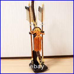 Japanese traditional event Tools Samurai Gold SWORD & Bow Arrow SET vintage