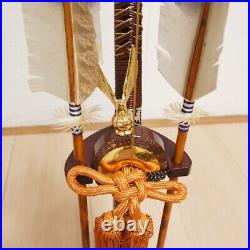 Japanese traditional event Tools Samurai Gold SWORD & Bow Arrow SET vintage