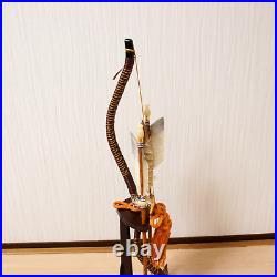 Japanese traditional event Tools Samurai Gold SWORD & Bow Arrow SET vintage