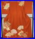 Japanese vintage Kimono / Silk / Wave, Fan / Antique / Made in Japan / Excellent