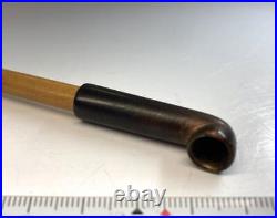 Japanese vintage Kiseru Gold mouth Smoking pipe 5.1 inch