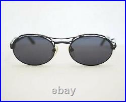 Jean Paul Gaultier 56-7107 sunglasses black vintage oval small glasses