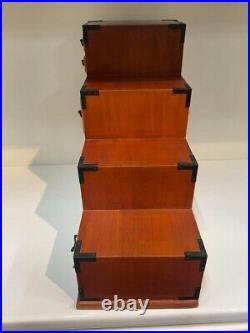 KAIDAN-TANSU Stairs chest Antiques SHOWA Retro Japanese Vintage