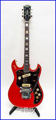 KENT Model 740 1960s Vintage Electric Guitar Red