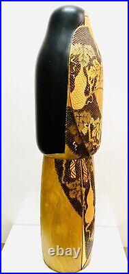 KOKESHI Japanese Doll vintage antique Japan Inosuke used wood Big