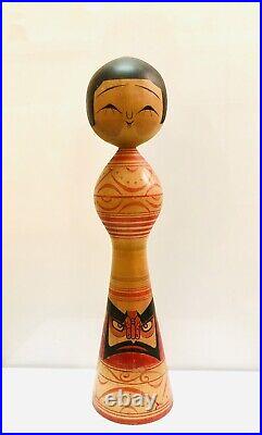 KOKESHI Japanese Doll vintage antique Japan Mitsuo Mori used wood G 42 31 cm