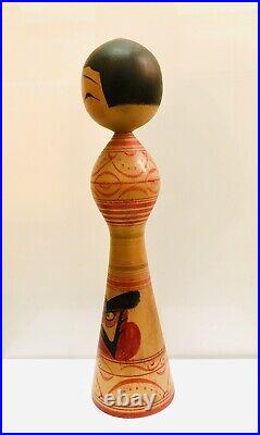 KOKESHI Japanese Doll vintage antique Japan Mitsuo Mori used wood G 42 31 cm