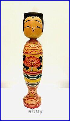 KOKESHI Japanese Doll vintage antique Japan Mitsuo Mori used wood GG