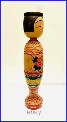 KOKESHI Japanese Doll vintage antique Japan Mitsuo Mori used wood GG